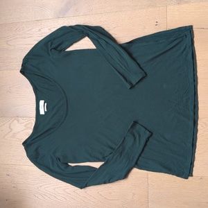 Aritzia TNA Winnow Shirt in Forest Green Size XXS